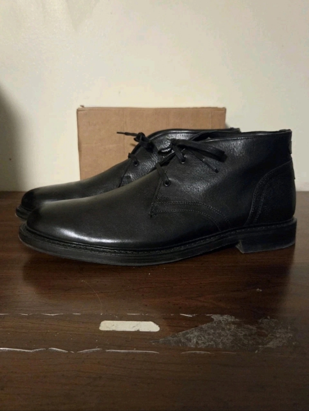 Allen Edmonds Cyrus Black Leather 2 Eye Chukka Boots Men's 11.5D Worn Twice
